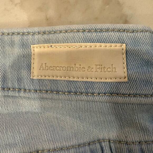 Abercrombie & Fitch The Super Skinny Ankle Mid Rise Denim Jeans Women's 28 Blue - Picture 7 of 9